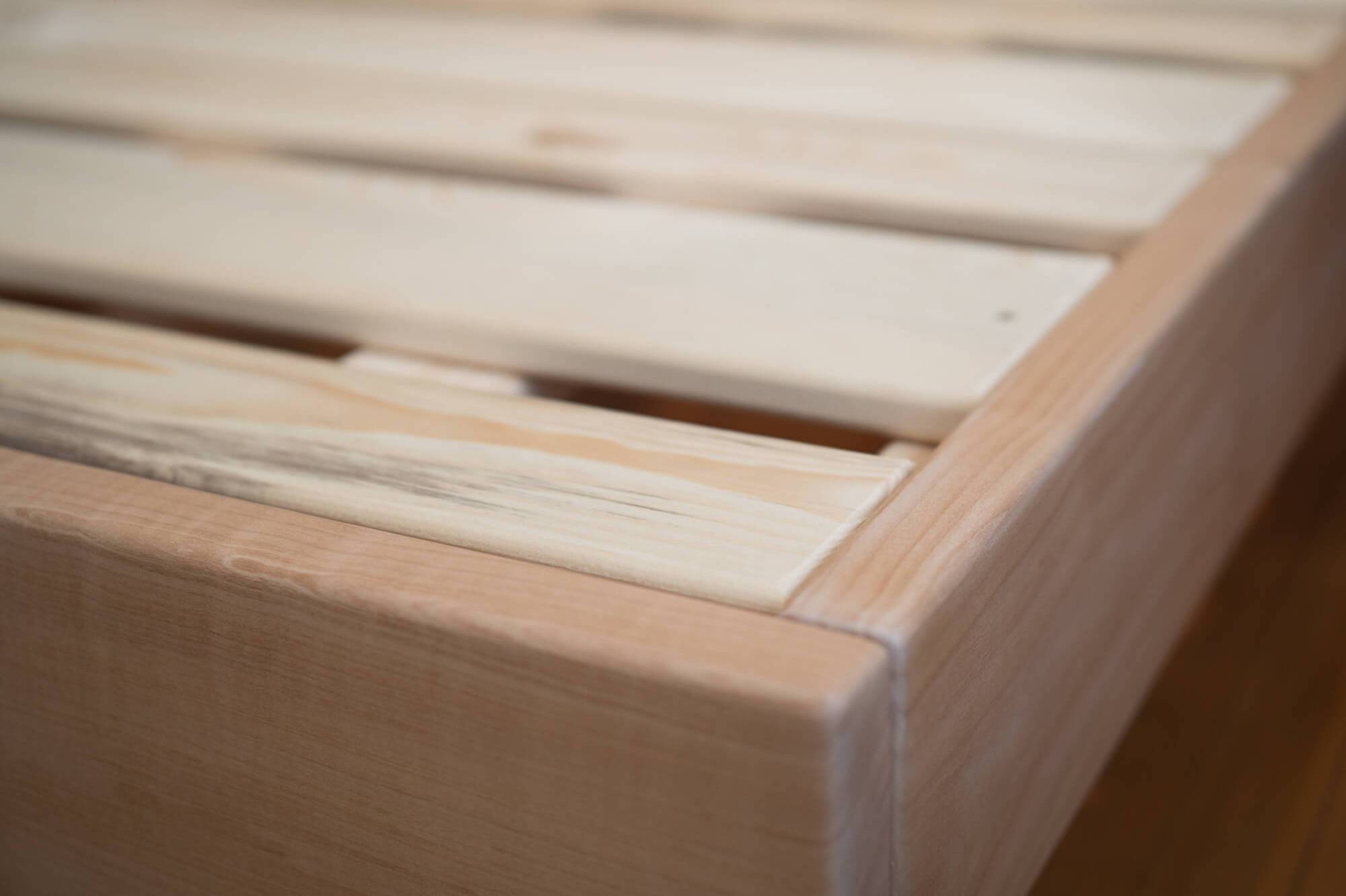 Platform beds. Locally handcrafted Western Maple platform beds by Alternative Woodworks.