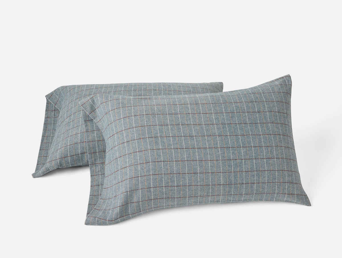 #colour_indigo heather herringbone plaid