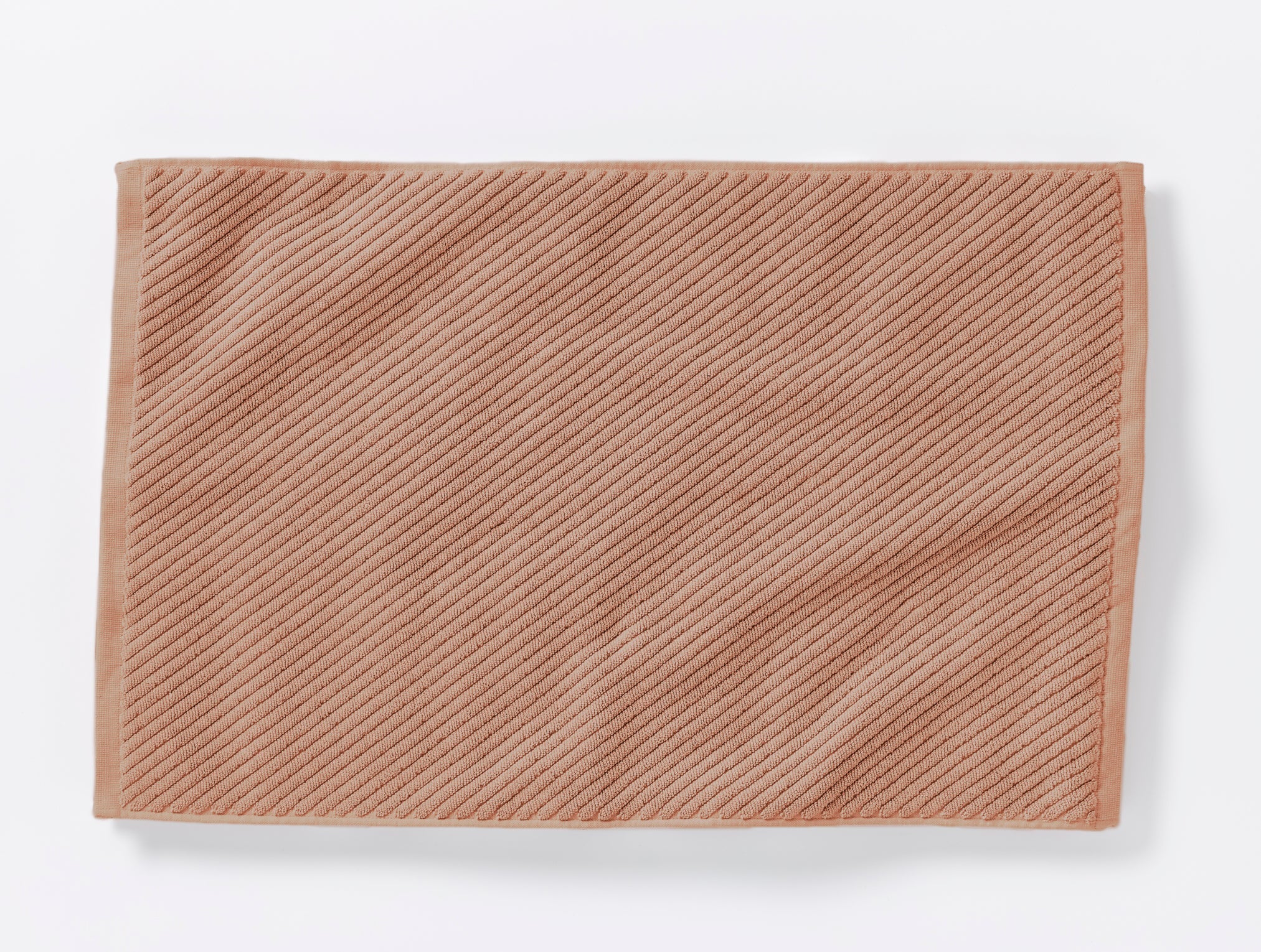 Coyuchi Organic Twill Bath Mat #colour_dusty coral