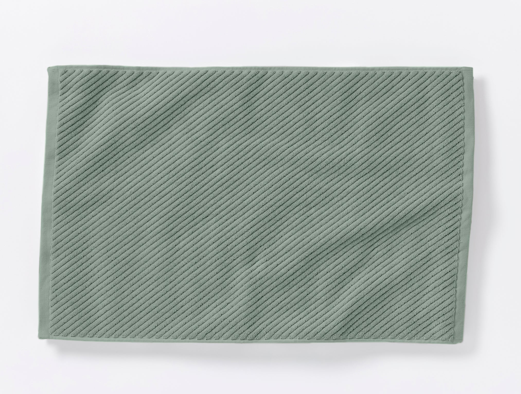 Coyuchi Organic Twill Bath Mat #colour_sage