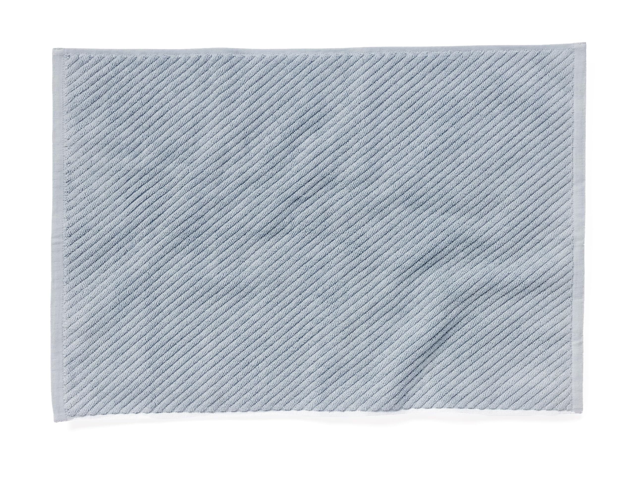 Coyuchi Organic Twill Bath Mat #colour_stone blue