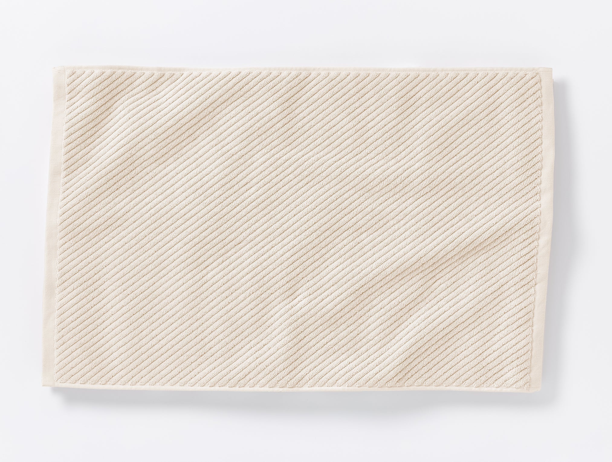 Coyuchi Organic Twill Bath Mat -spread out #colour_undyed