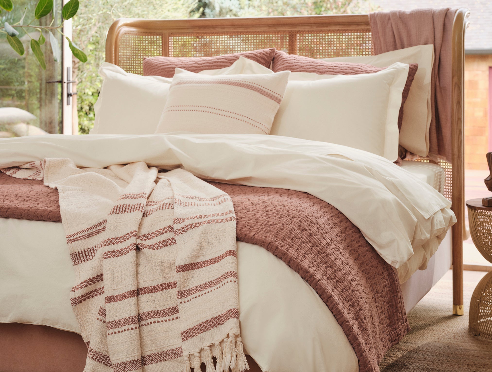 Pescadero Organic Matelasse Blanket by Coyuchi Organic Cotton