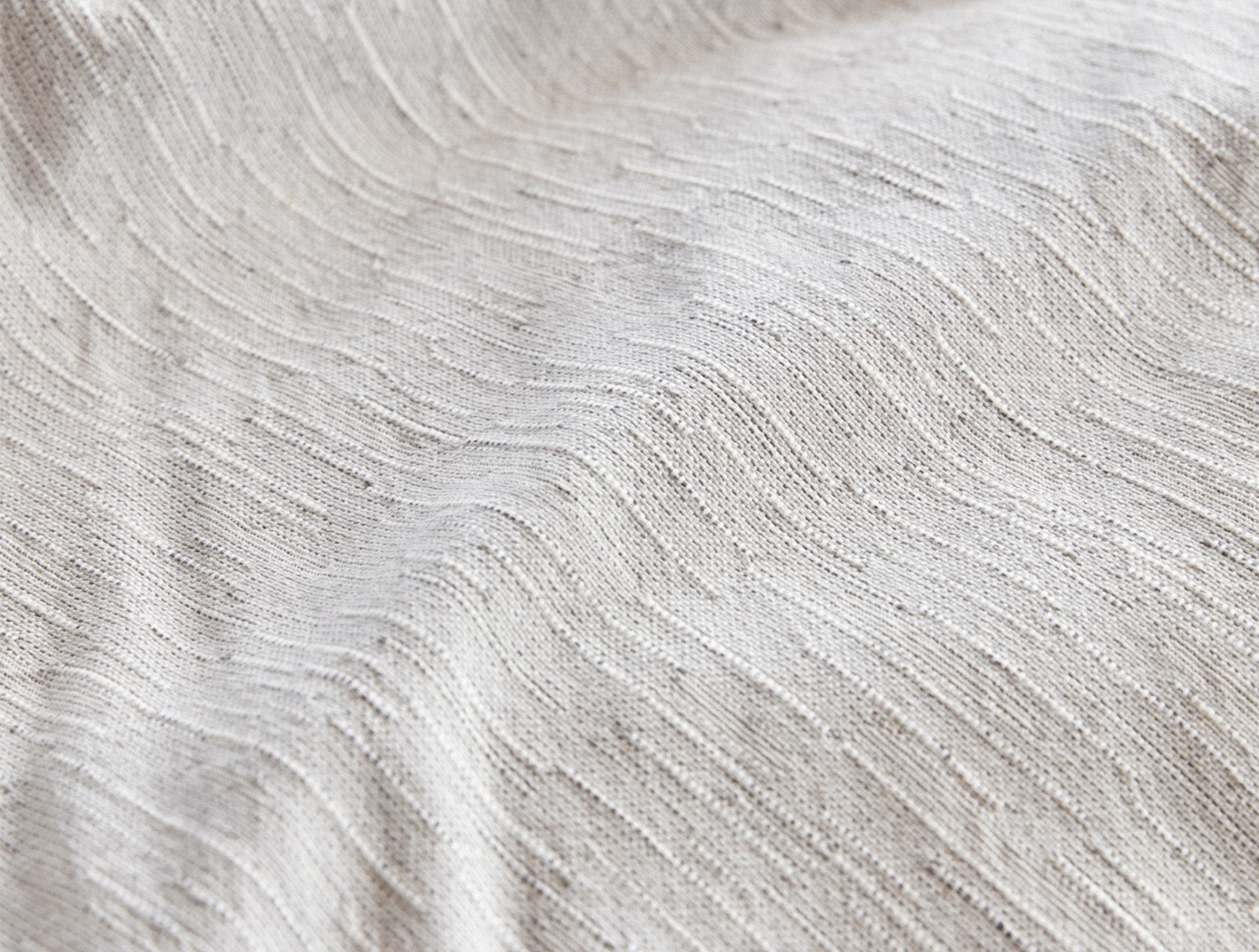 Coyuchi Toro Canyon Organic Duvet Cover - close up of texture #Color_sterling