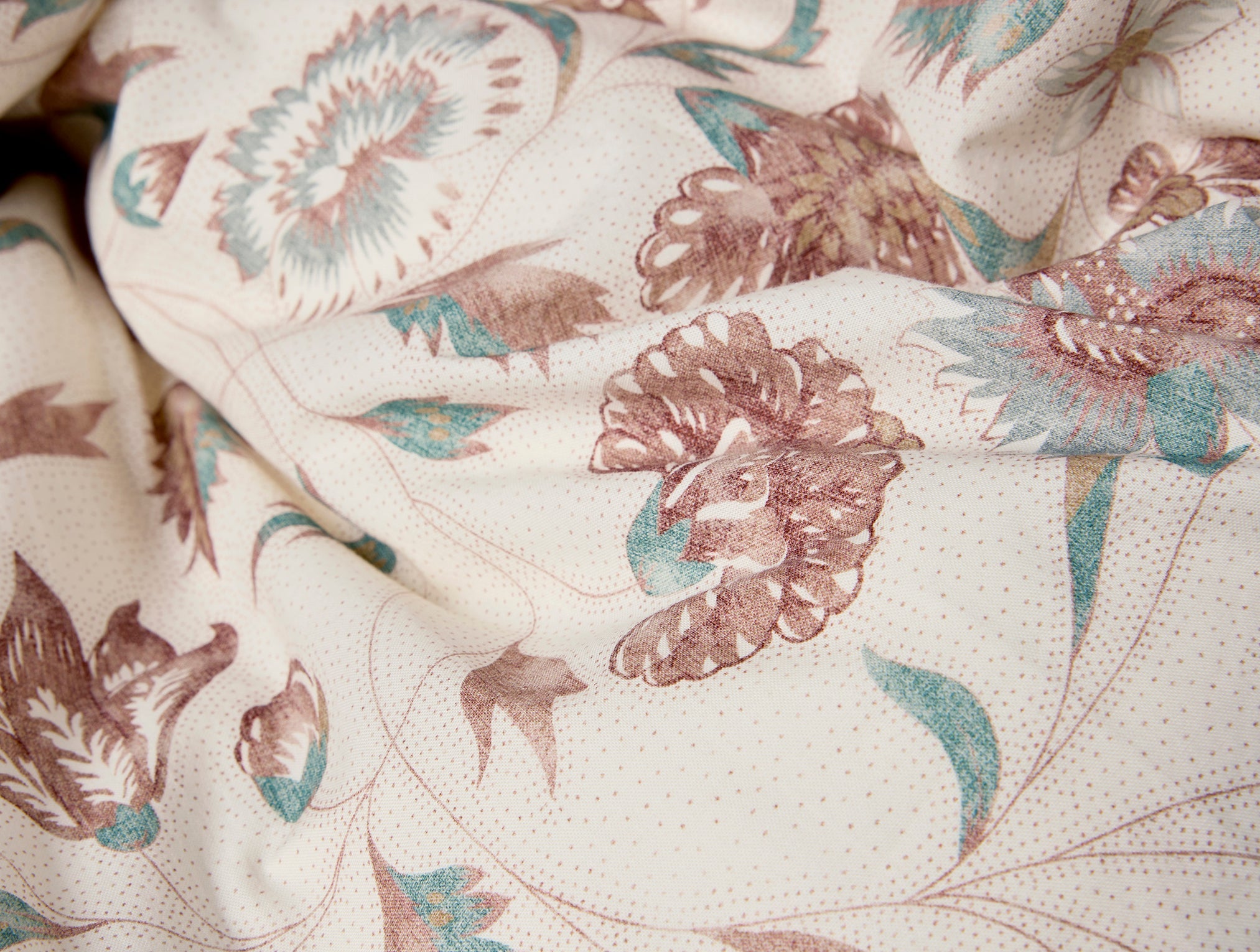 Viola Organic Print Duvet Cover