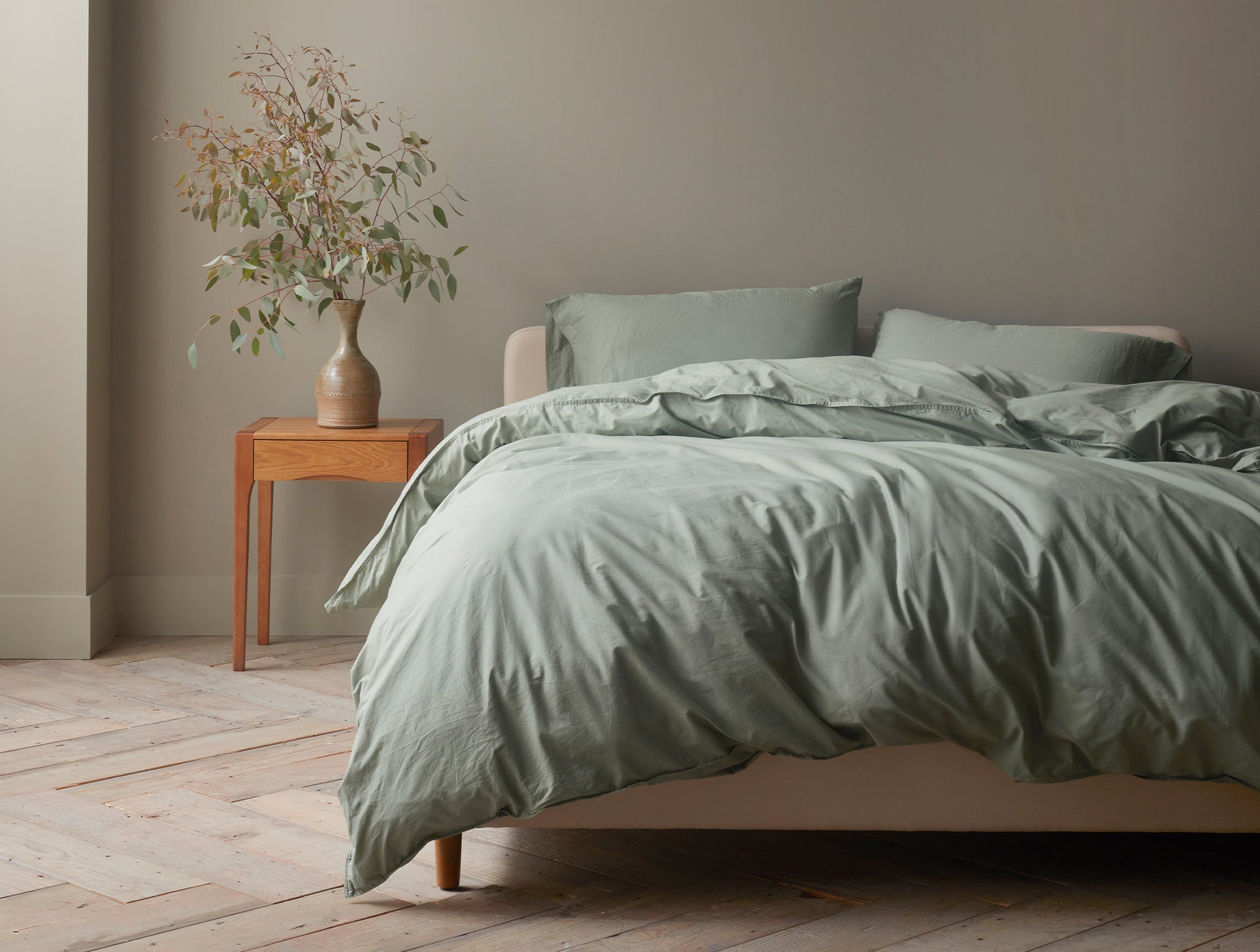 Organic Cotton Crinkled Percale Sheet Set