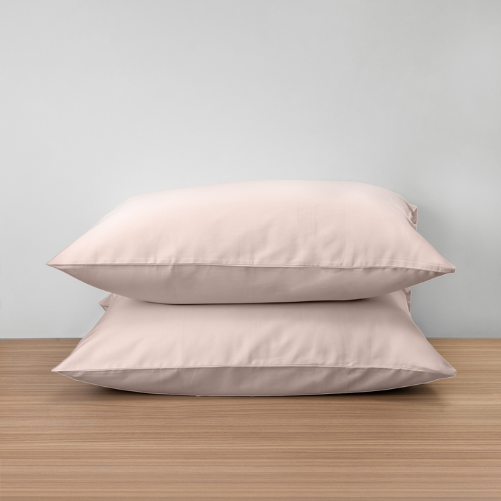 Homebird Organic Cotton Sateen Pillowcases #colour_blush