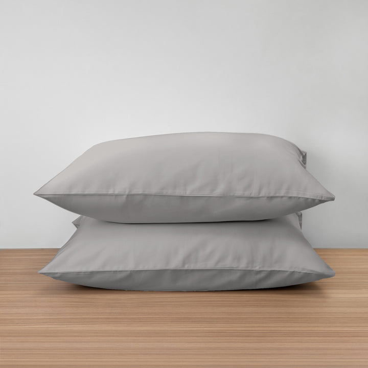 Homebird Organic Cotton Sateen Pillowcase #colour_stone