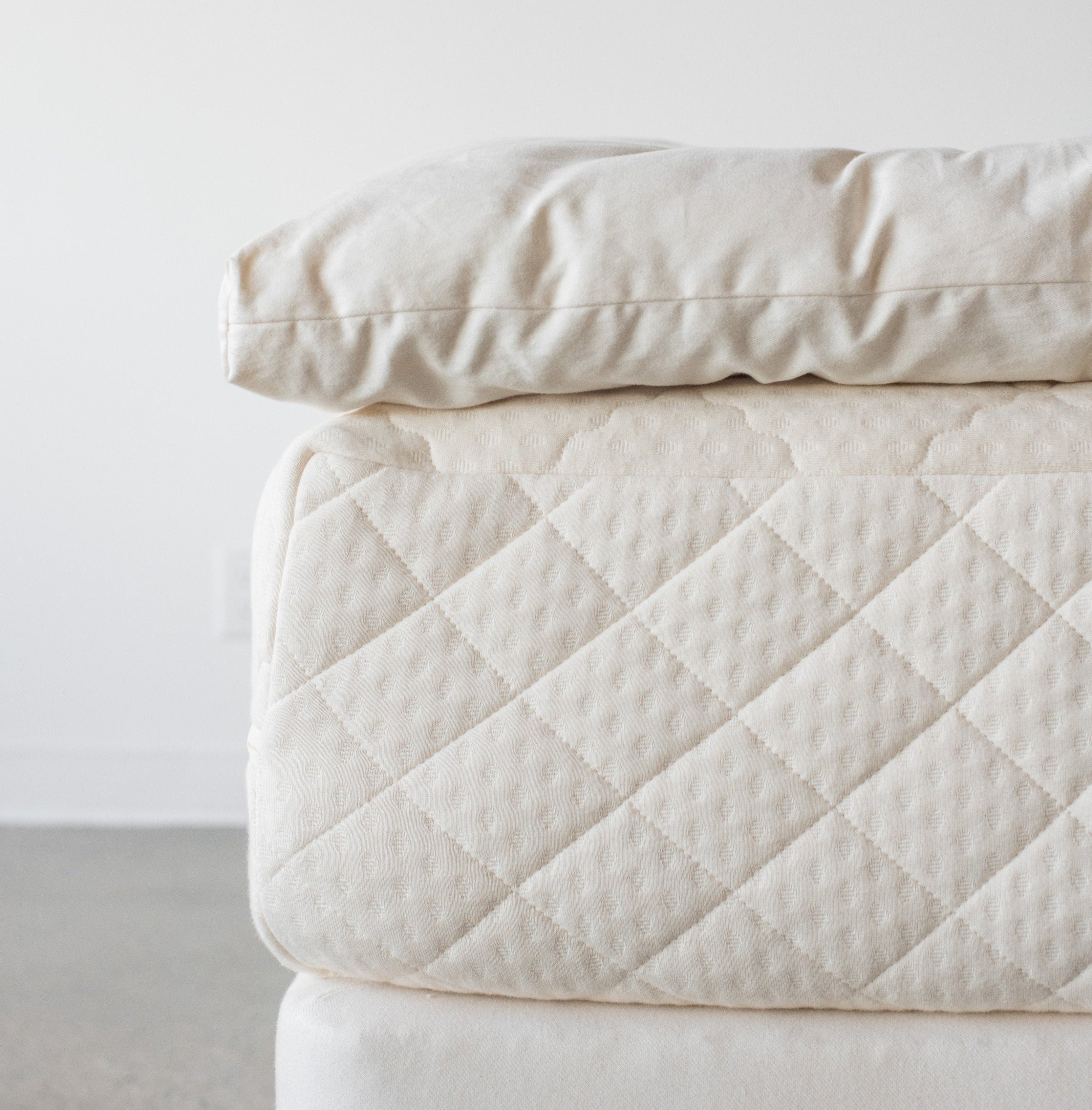 Kakun Premium Eco Wool Mattress Topper - side profile view