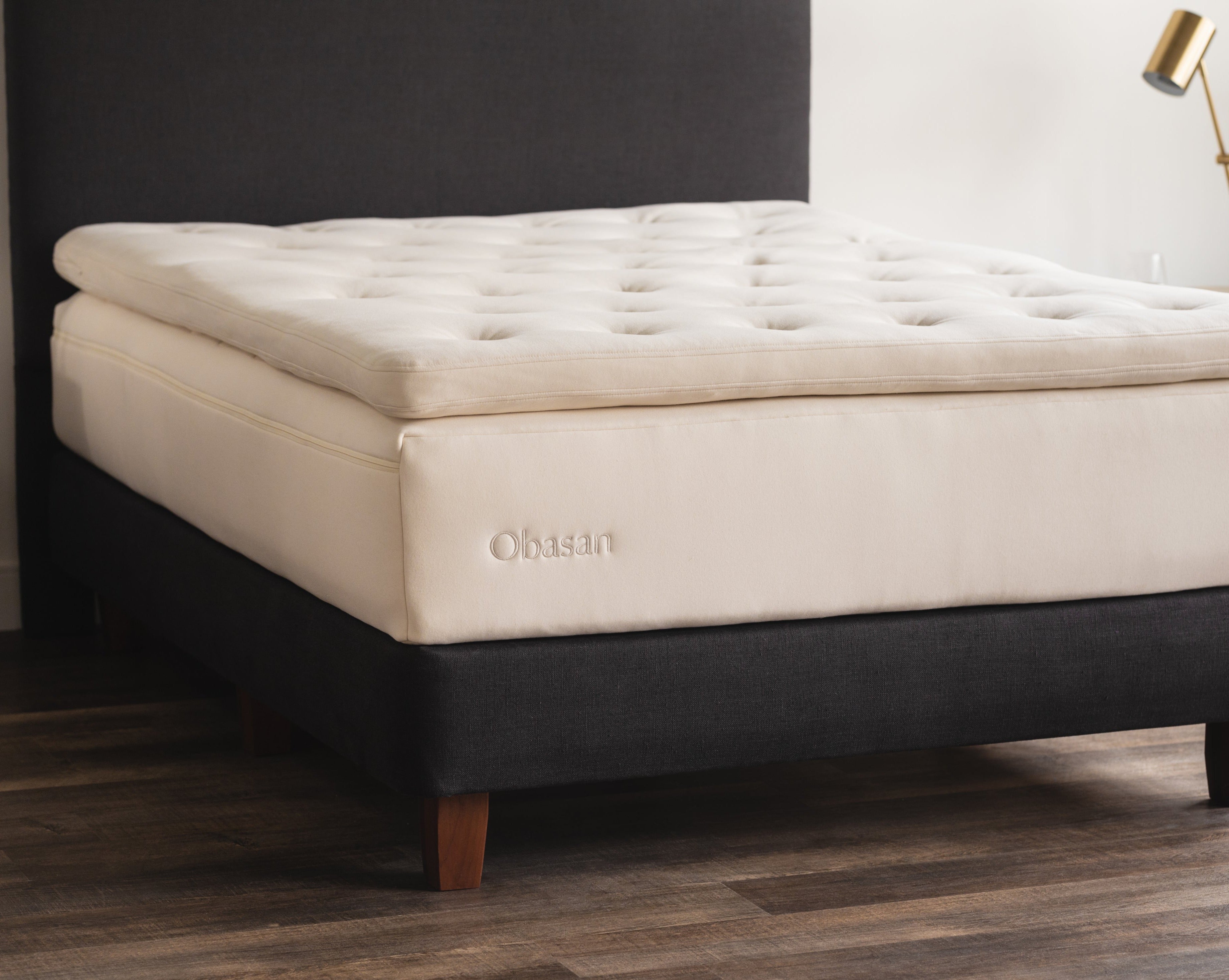 Obasan Designer Foundation and Headboard - with matching Obasan Organic Latex Mattress on top