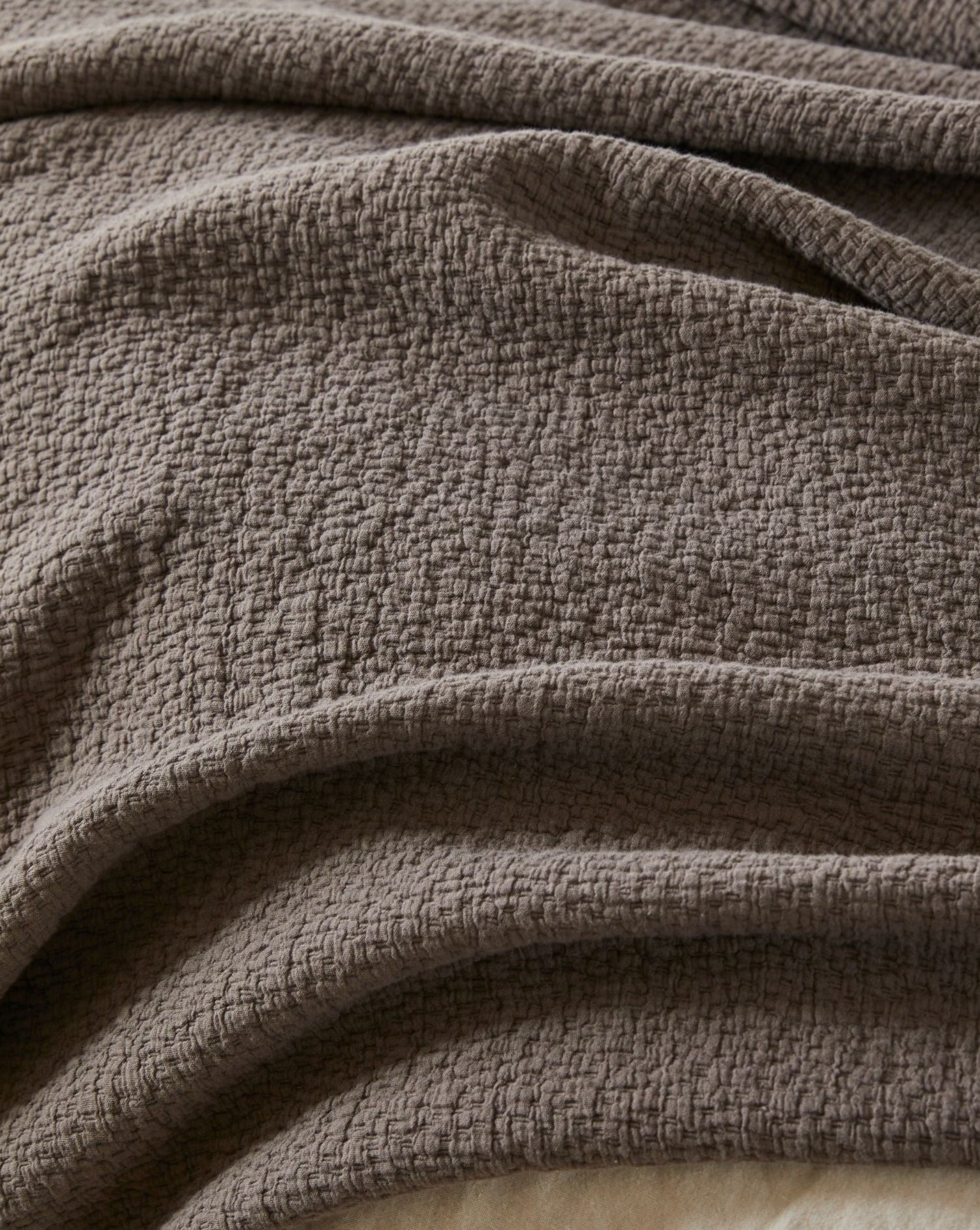 Cascade Organic Matelasse Blanket