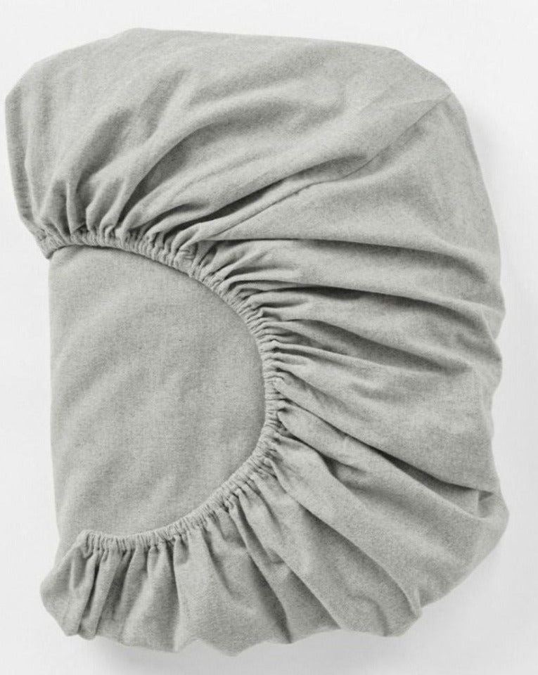 Cloud Brushed Organic Cotton Flannel Fitted Sheet