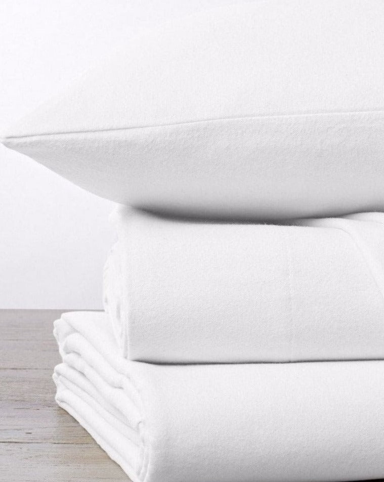 Cloud Brushed Organic Cotton Flannel Fitted Sheet by Coyuchi