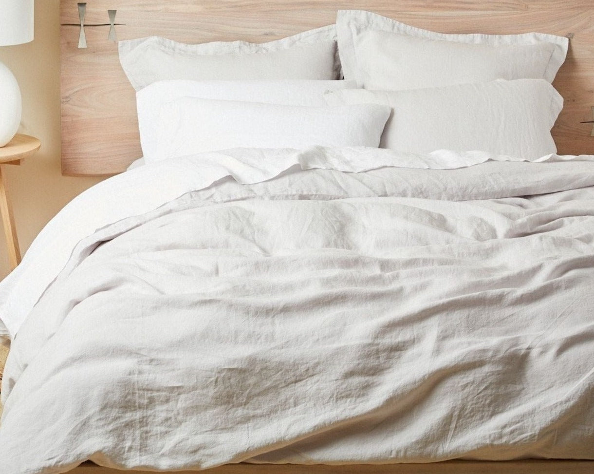 GOTS certified organic linen duvet covers available at Resthouse Sleep Solutions