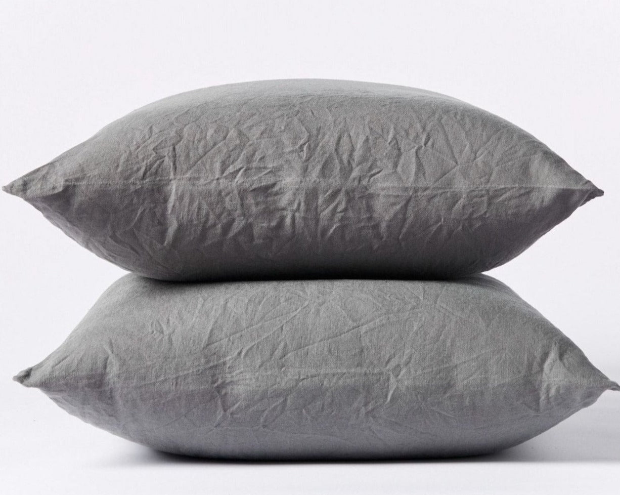 Organic Relaxed Linen Pillowcases by Coyuchi - Organic Linen Pillowcases
