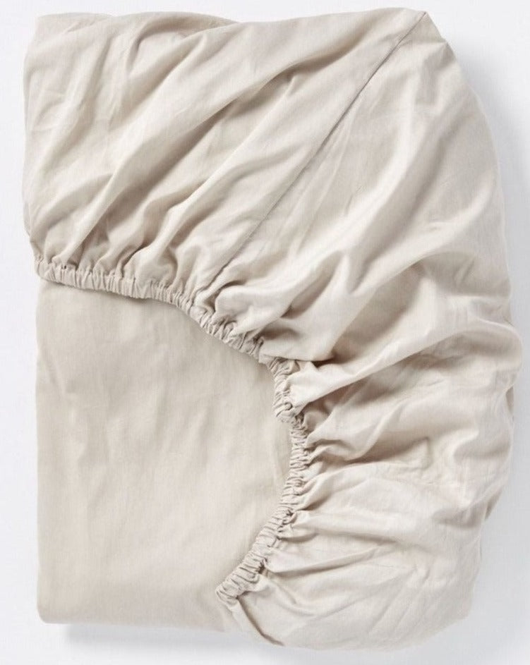 Cloud Soft Organic Sateen Fitted Sheet
