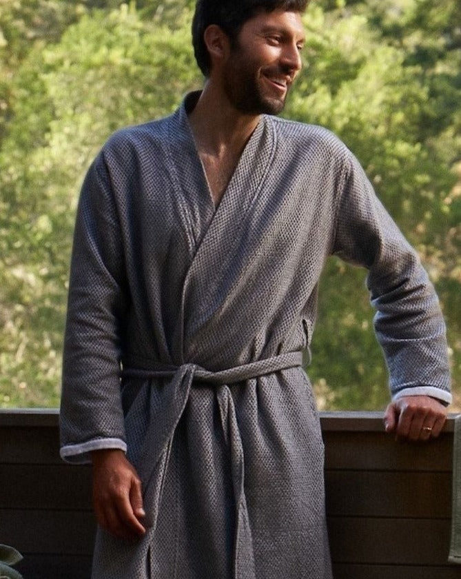 Unisex Mediterranean Organic Modern Robe