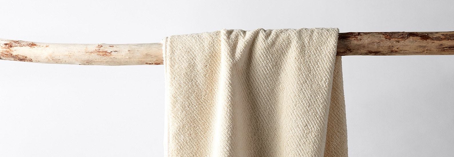 Organic bath towels by Coyuchi. Wrap yourself in luxury each time you step out of the shower or bath with Resthouse Sleep Solutions selection of beautifully made bath towels.
