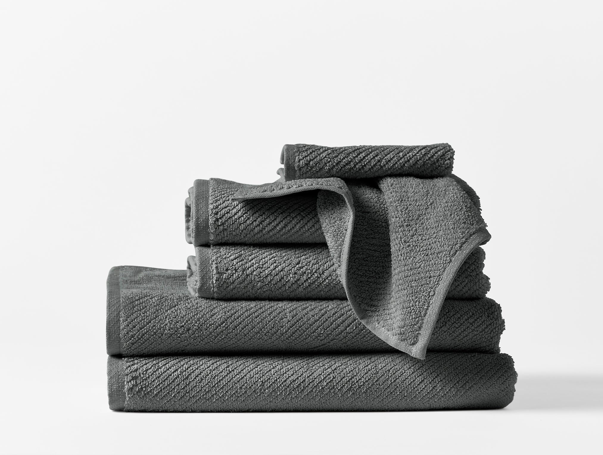 Coyuchi Organic Air Weight Towel - stacked  #color_shadow