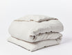 Coyuchi Organic Relaxed Linen Duvet Cover - folded #colour_natural chambray