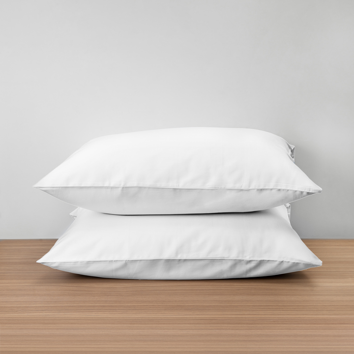 Homebird Organic Cotton Sateen Pillowcases #colour_white
