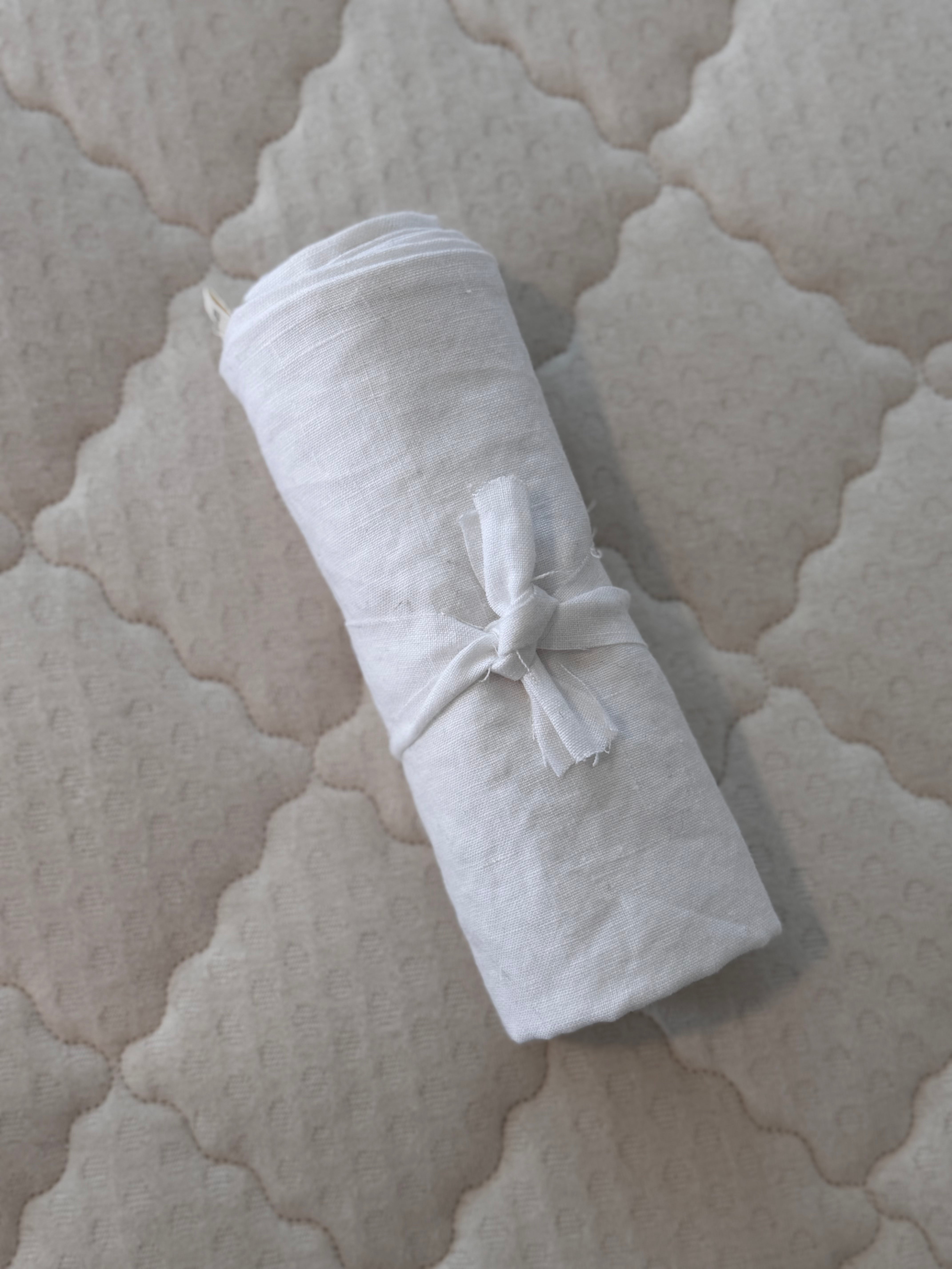 Kakun Linen Body Pillow Cover in White #colour_white