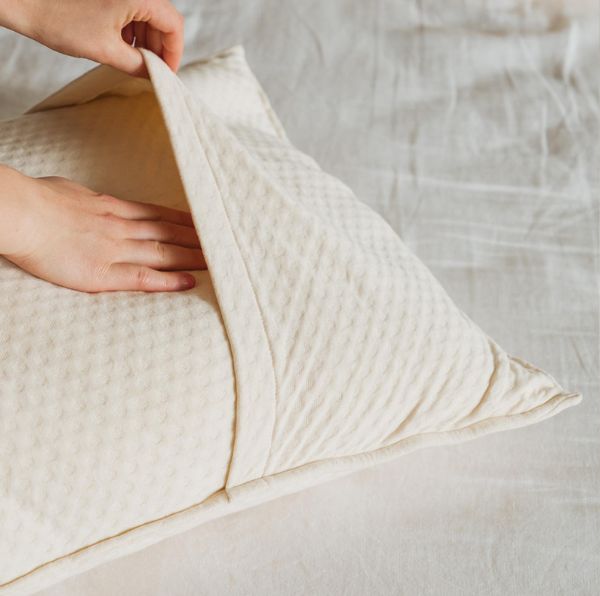 Kakun Luxury Pillow Outer Casing - hand in envelope style opening of casing