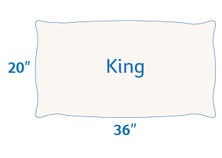 King Pillow Size Dimensions