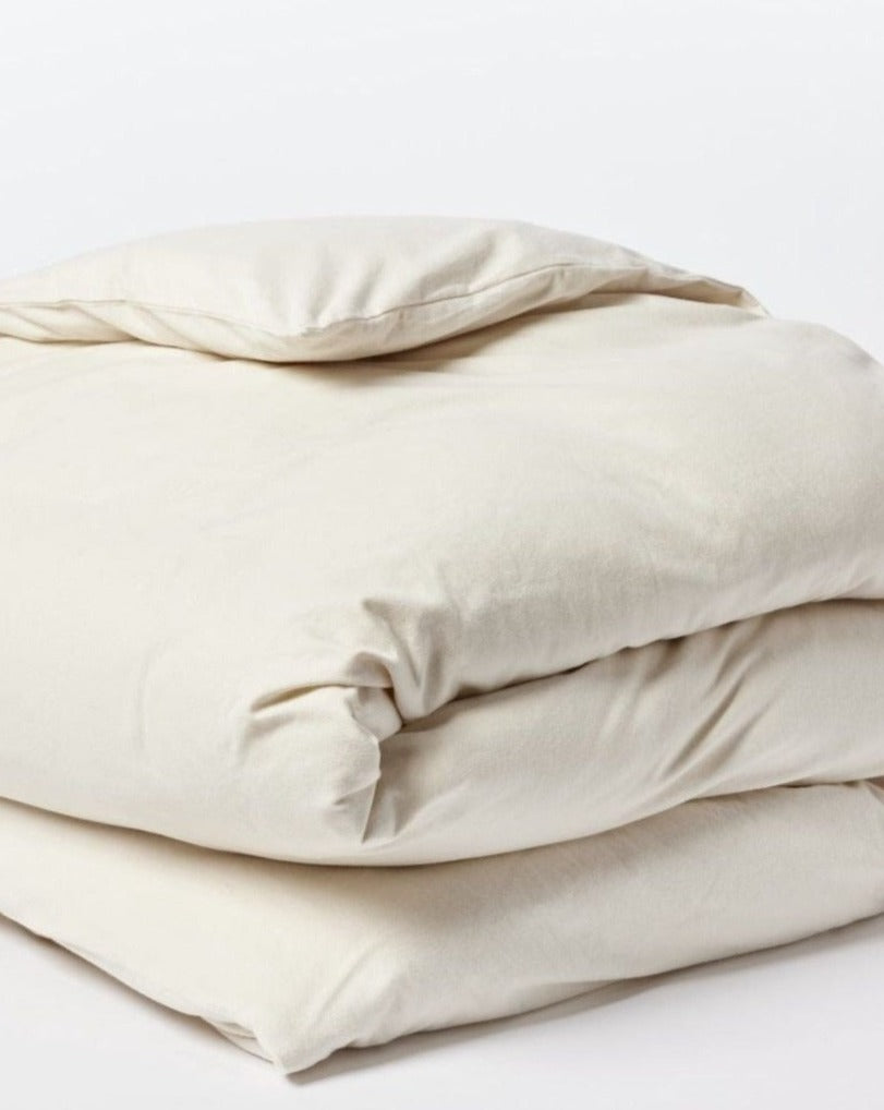 Cloud Brushed Organic Cotton Flannel Duvet Covers by Coyuchi Duvets