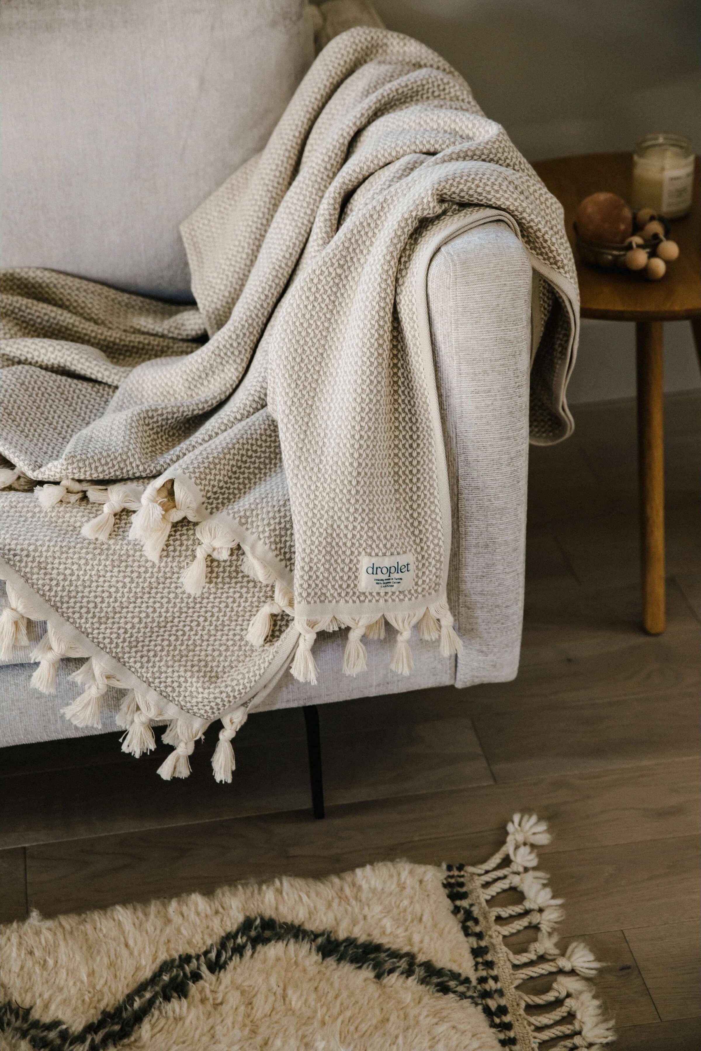 Organic Cotton Handwoven Blanket