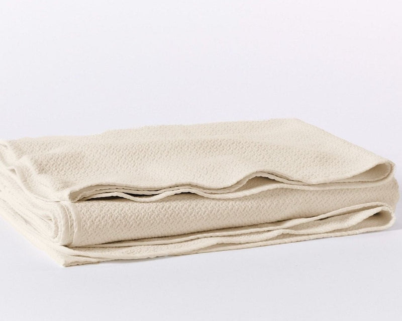 Organic Cotton Honeycomb Blanket by Coyuchi Jacquard Weave Blankets