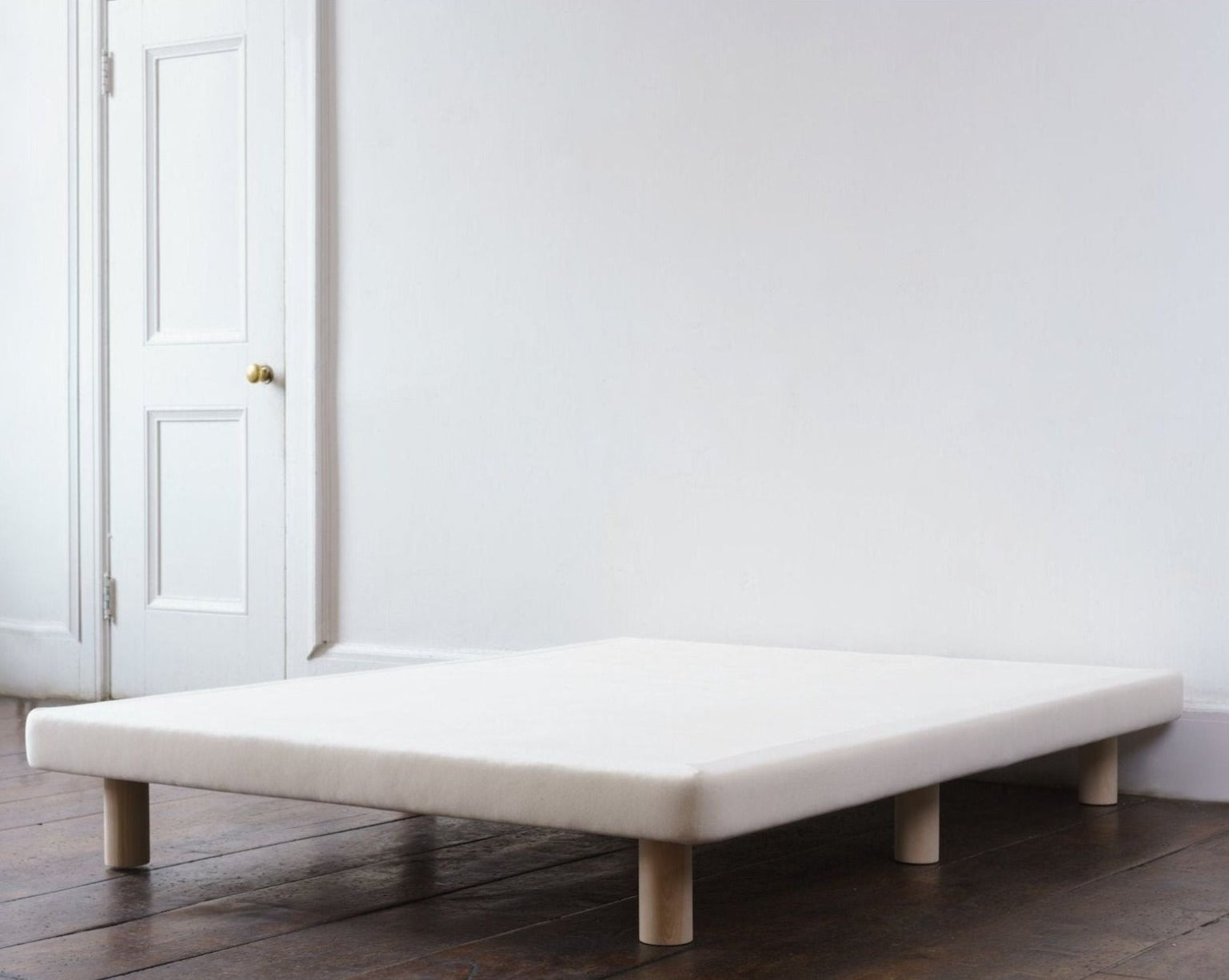 Low profile four inch foundation boxspring with legs