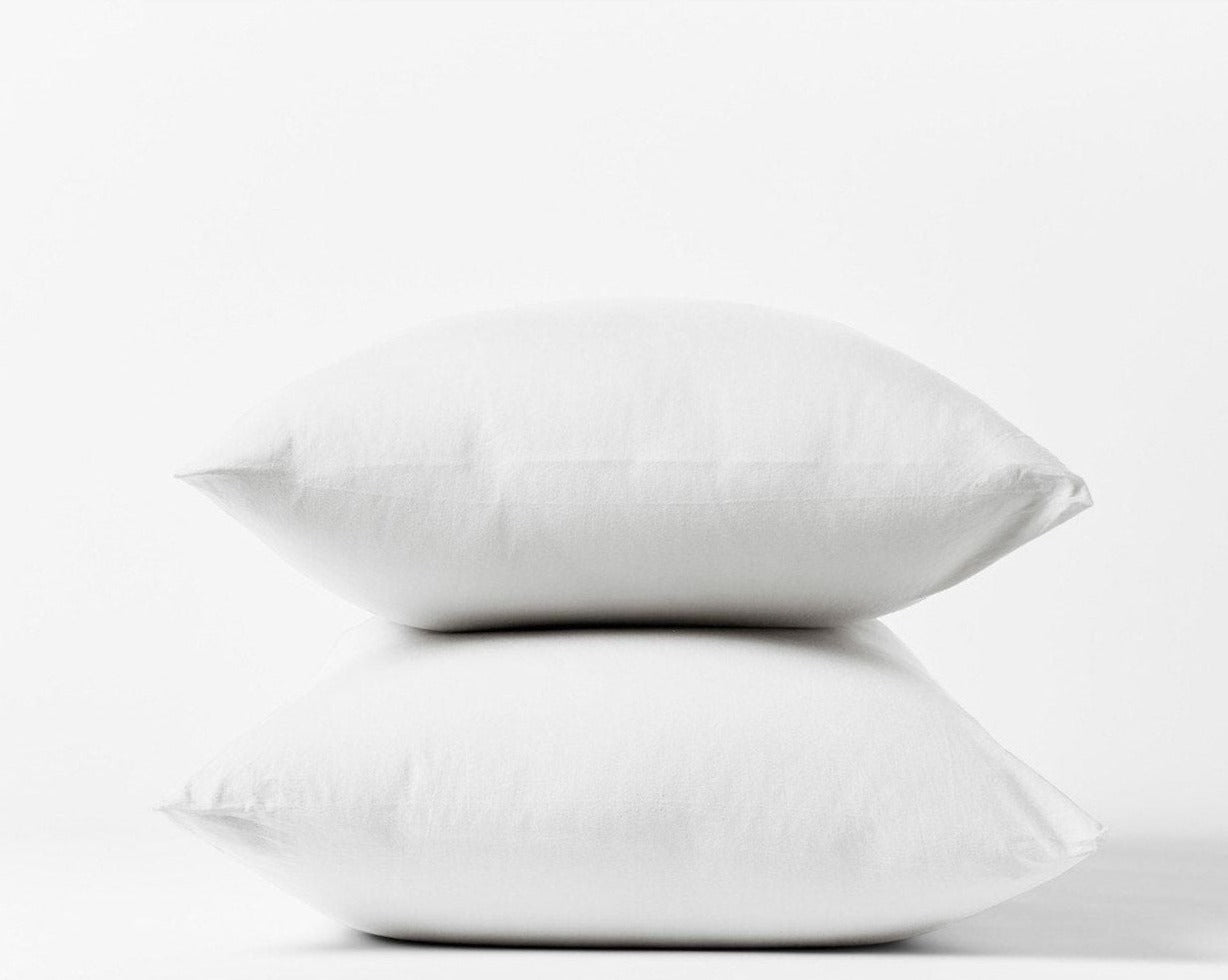 Crinkled Percale Pillowcases made with GOTS organic certified cotton