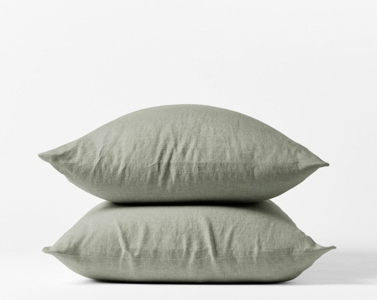 Organic Relaxed Linen Pillowcases by Coyuchi - Organic Linen Pillowcases