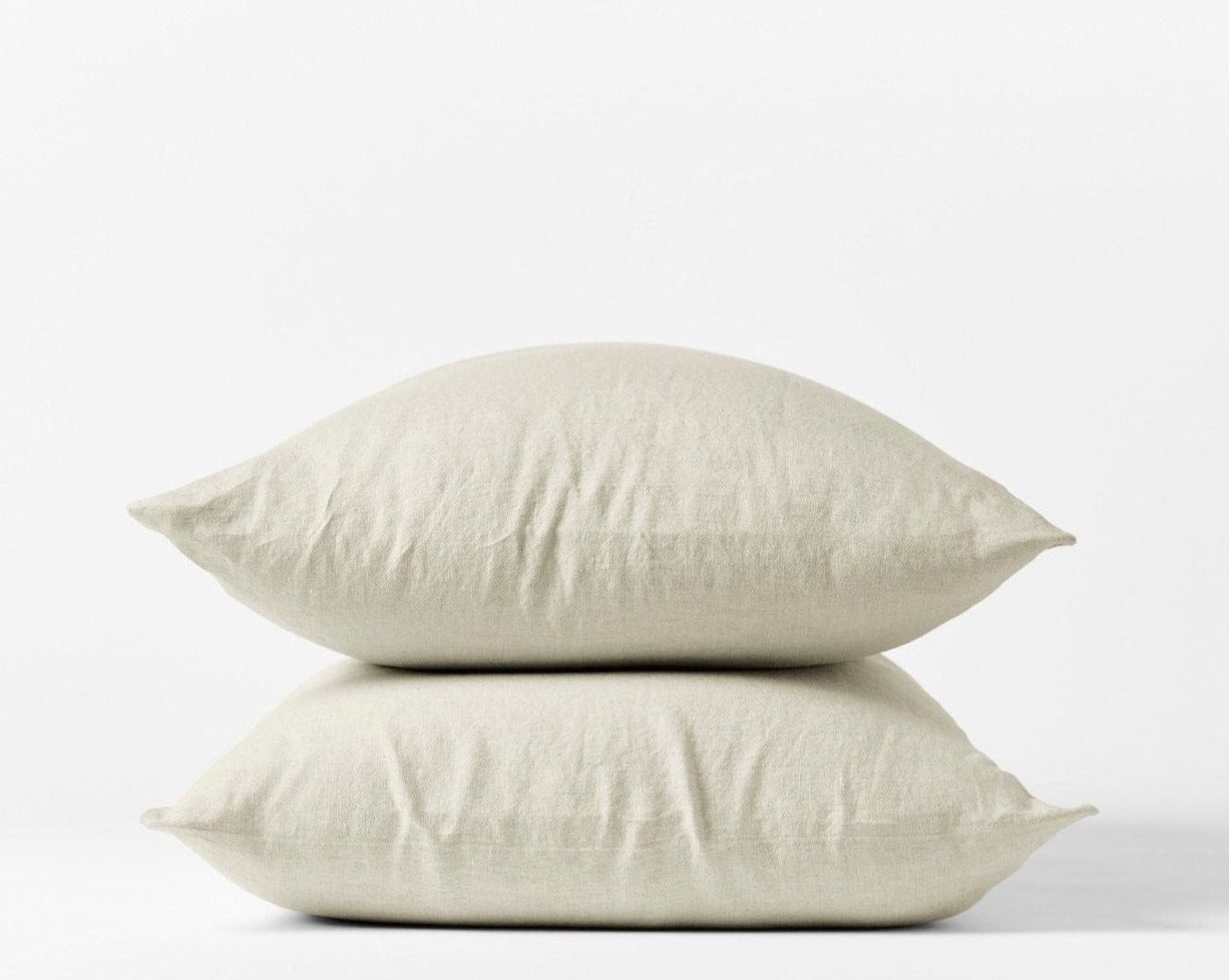 Organic Relaxed Linen Pillowcases by Coyuchi - Organic Linen Pillowcases