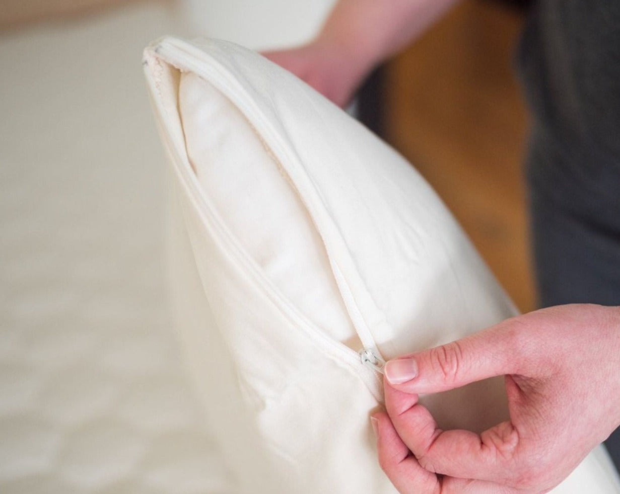 Organic Cotton Zippered Pillow Protector