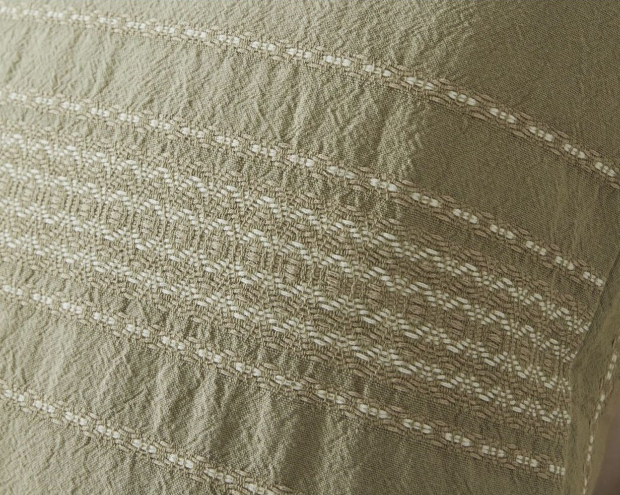 Rippled Stripe Organic Cotton Sham by Coyuchi
