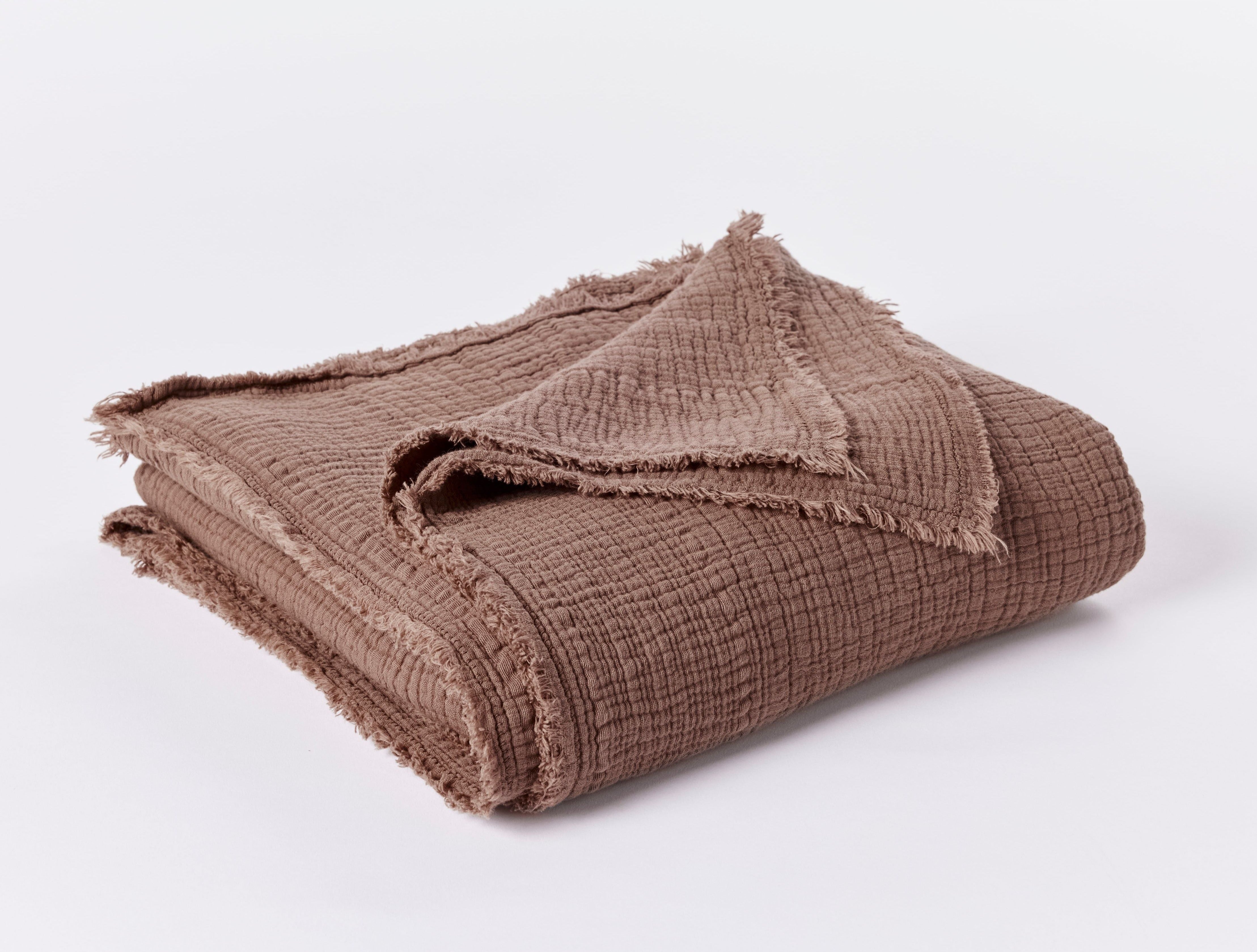 Coyuchi Topanga Matelasse Organic Blanket