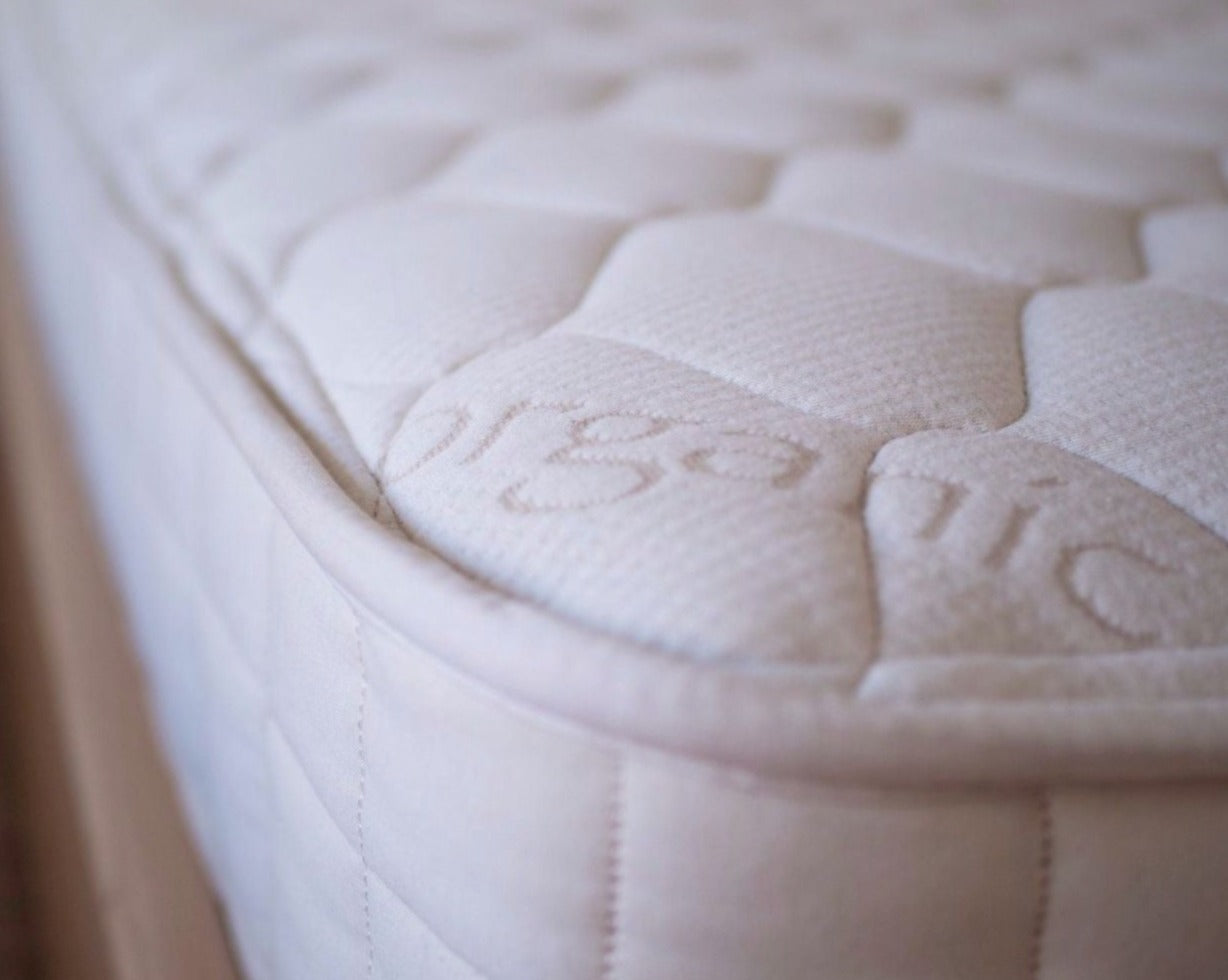 The Verse - organic cotton, PLA and steel high grade coil mattress available at Resthouse Sleep Solutions