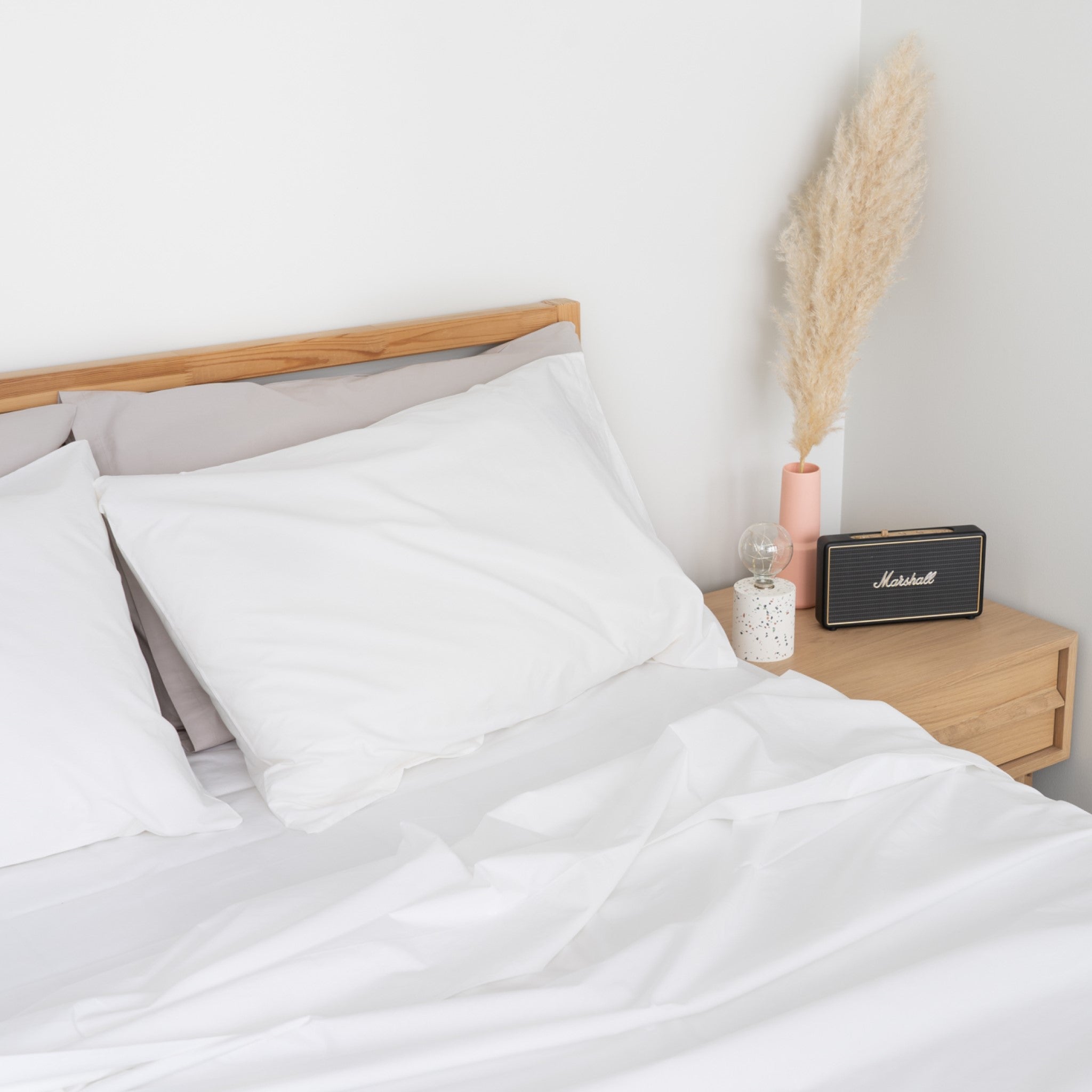 Homebird Organic Percale Flat Sheet #colour_white